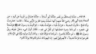 الحديث رقم 5469  أول مولود ولد في الإسلام، ففرحوا به فرحا شديدا | صحيح البخاري