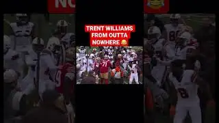 Trent Williams 49ers- Browns Pregame Fight