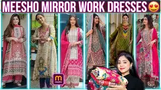 Meesho 💕Most Viral Print Mirror work Dresses ✨| Designer & Affordable