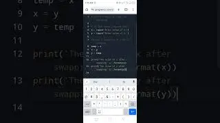 Python Program to Swap Two Variables