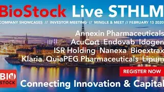 BioStock Live 2020-02-13: Kapitalmarknadsdag med bla Nanexa, Klaria, QuiaPEG, AcuCort, Idogen & ISR!