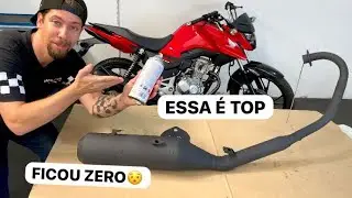 A MELHOR TINTA PRA PINTAR ESCAPAMENTO DE MOTO 