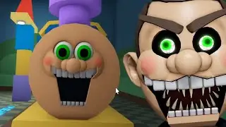 Escape Mr Funny's ToyShop! (SCARY OBBY) A train ride with Mr Funny Train