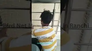 Anti Bird Net Installation in Shiv Ganga Apartment, Bariyatu in #ranchi by #kushalkraft  🕊️✨
