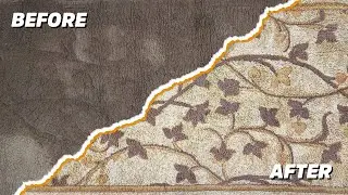 Water Damage Carpet Cleaning - (Flooded Mud Carpet And Rug Cleaning Satisfiyng ASMR ) HowTo Clean?