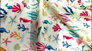 Print Fabric 4 Way Stretch for swimwear dancewear gymwear sportwear dress