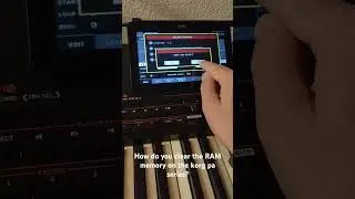 How do you clear the RAM memory on the korg pa series?