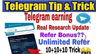 Real research telegram bot withdraw proof || online earning 2021 || make money at home
