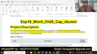 Exp19_Word_Ch05_Cap_Alumni | Exp19 Word Ch05 Cap Alumni.docx | Exp22 Word Ch05