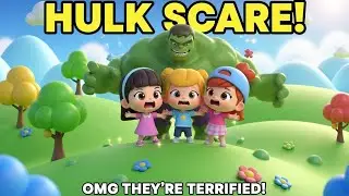 Scared faces turn into happy places ,Even Hulk knows how to make kids smile #trending #viral #shorts