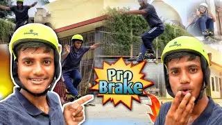 Skating Pro braking trick🔥 // Basic to advanced brakes technique.