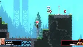 BROFORCE stage 14 gameplay