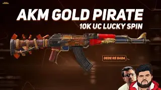 GOLD PIRATE AKM LUCKY SPIN 10000 UC SPEND 👍