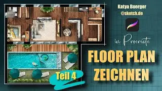 GR&Uuml;NDRISS ZEICHNEN in Procreate - digitaler Floor Plan Schritt f&uuml;r Schritt (deutsch) Teil 4