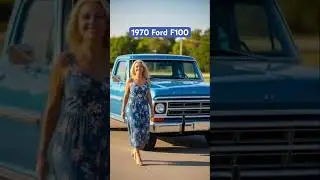 Beautiful Blue 1970 Ford F100 pickup truck. #ford #classictrucks #f100ford