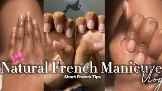 ✨NATURAL FRENCH MANICURE 💅🏾 ✨