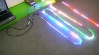 www.LEDSuperStore.de DMX LED Strip Band Rolle wasserdicht Madrix gesteuert Lauflicht Schrift