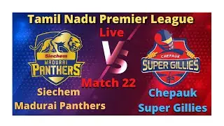 Siechem Madurai Panthers vs Chepauk Super Gillies, Tamil Nadu Premier League Live Score Streaming