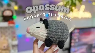 (Left-Handed) Beginner Crochet Tutorial - Opossum Amigurumi Plush