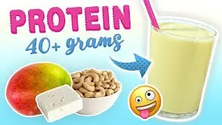 Mango Cashew Protein Smoothie (Muscle Building Smoothie Recipe)