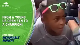 Coco Gauff's Rise from a Young Fan to a Champion | 2023 US Open