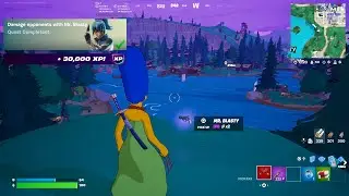Fortnite - Damage Opponents With Mr Blasty (Simpsons Kickstart Quests)