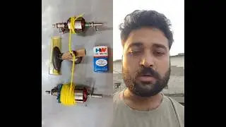 आर्मेचर हाई स्पीड 🛰️🛰️ magnet power test Dc motor