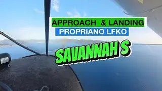 APPROACH & LANDING PROPRIANO - CORSICA; SAVANNAH S UL #aircraft  #aviation #landing #airplane #corse