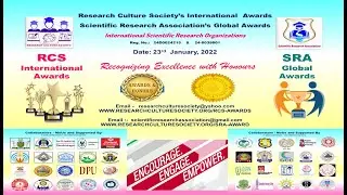 RCS  INTERNATIONAL AWARDS   2021  :  Dr.  Nana Noviana