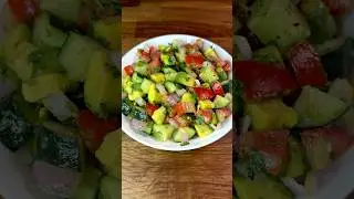 Easy Avocado Salad! High-protein Recipe #shorts