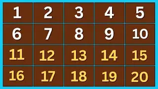 Песенки для обучения счету для дошкольников | 123 числа #1to20counting