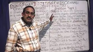 QUESTION TAGS & CORRECTION OF SENTENCES,  MIXED EXERCISE, VIDEO  7, IMP, RULES.
