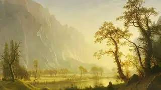 Sunrise, Yosemite Valley, created by the German-American artist Albert Bierstadt | 4K Frame TV Art