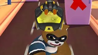 Talking Tom HERO Dash Beat 22 BIG raccoons CHALLENGE