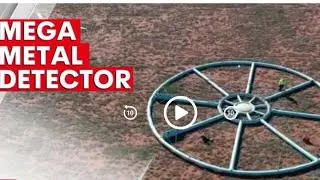Flying Mega Metal Detector Coil Worlds Biggest