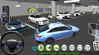 New Blue Hyundai Verna For Parking - 3d Driving Class android game || Car Game #gameplay #cargame