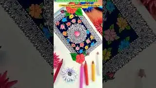 💐Creative mandala drawing#🙏subscrgibe kar bhido🙏Bhai#CreaTive😊mandala frame#💐art# drawing#shorts#