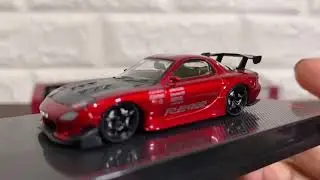 Unboxing 1:64 Ignition Model Mazda RX-7 (FD3S) RE Amemiya Red Mettalic