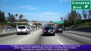 I-10 East (CA), Santa Monica Freeway in Los Angeles, I-405 To Downtown Los Angeles