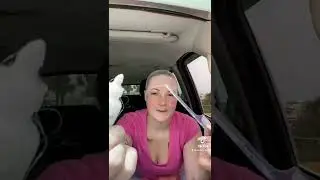 Wig install in the car on the Florida beach 🫠✨