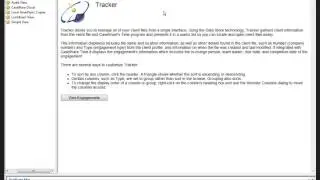 Data Store Administration Tool: Tracker