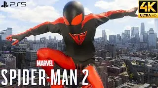 Marvel's Spider-Man 2 PS5 - 10th Anniversary Suit Free Roam Gameplay (4K 60FPS)