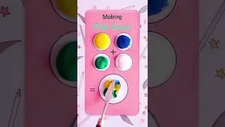 How to make Pale Aqua Color #asmr #colormixing #satisfying #watercolor  #shorts