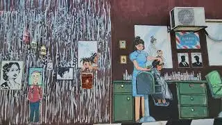 Bestnya Malaysia Wall Art Competition Kedai Gunting Rambut Lyla SS2 Street Petaling Jaya Selangor