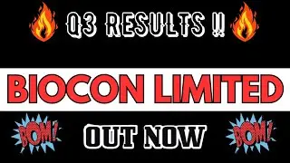 BIOCON LIMITED Q3 Results 2024 | Biocon Share Latest News | Biocon Stock News Today | #biocon
