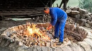 How Stone Was Burned Into Lime!