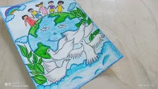 World Peace Drawing Idea For School Competitions | #World #Peace #Poster Making | #CraftLas
