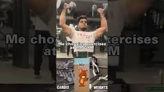 Weight over cardio. Funny gym reel 😂 #shorts #gym #motivation #funny #laugh #lol #meme #viral#love