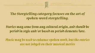 First Bardic War: Storytelling