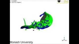 Flow structures around a flapping wing